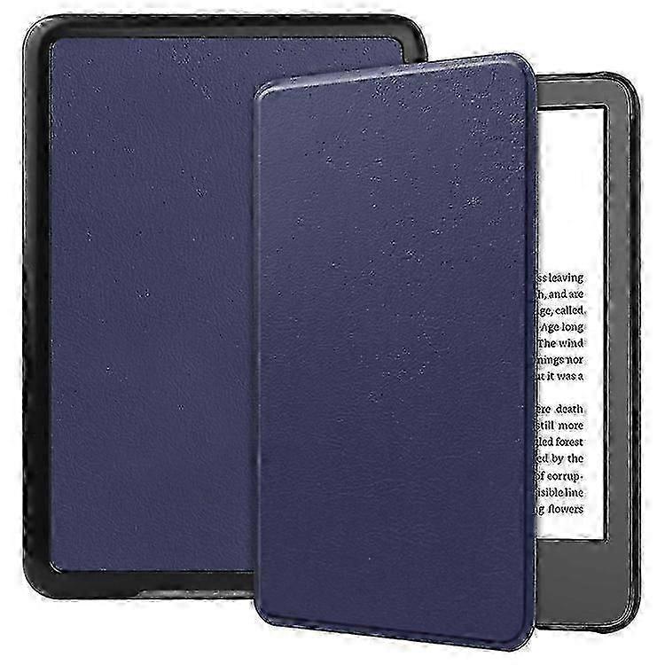 Compatible For Amazon Kindle 11th Gen (2022) Solid Color PU Leather Cover Auto Sleep / Wake Anti-scratch E-reader Case