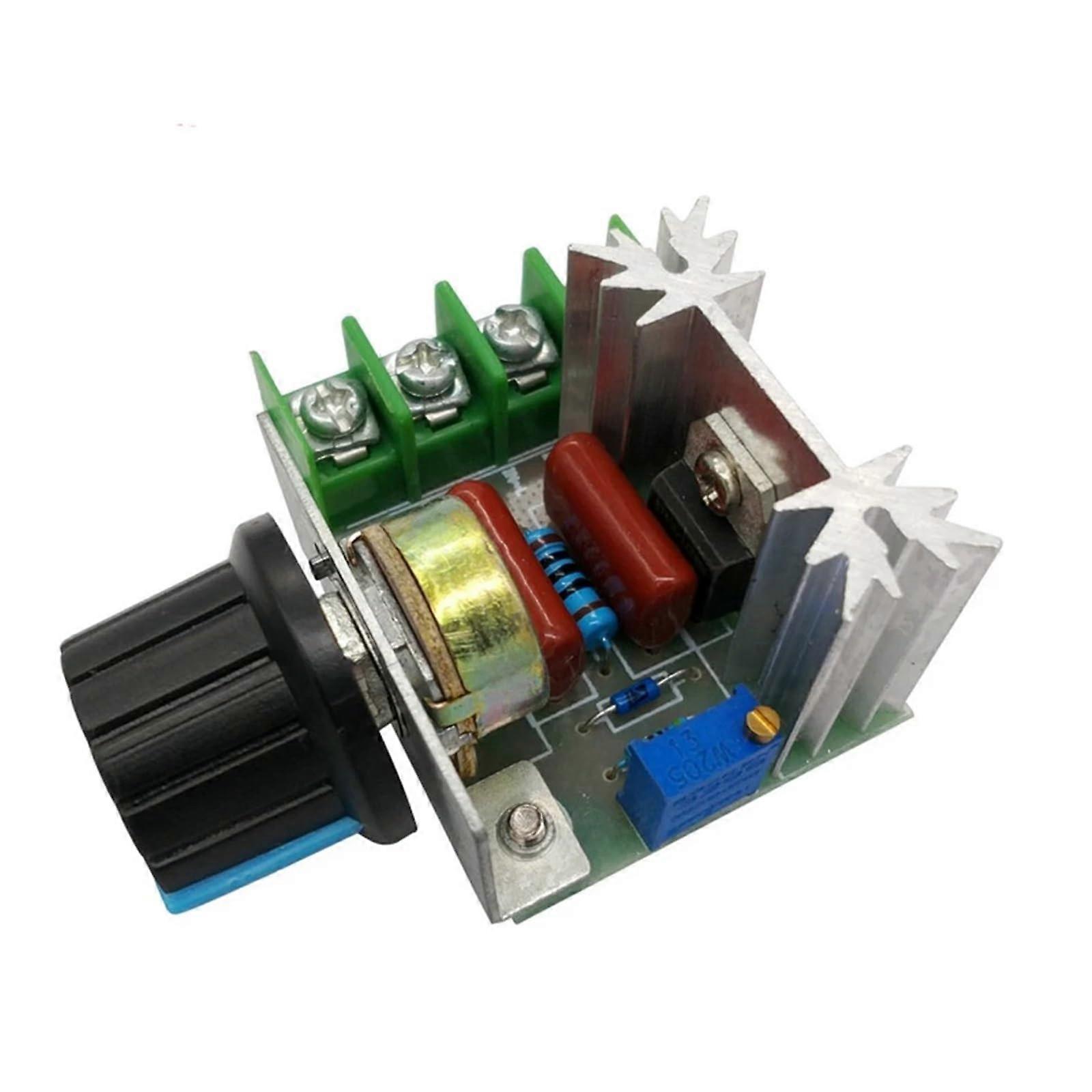 AC 220V 2000W SCR Voltage Regulator Dimming Dimmers Electronic Starter Speed Controller Thermostat Electronic Voltage Regulator Module Ref: 7273