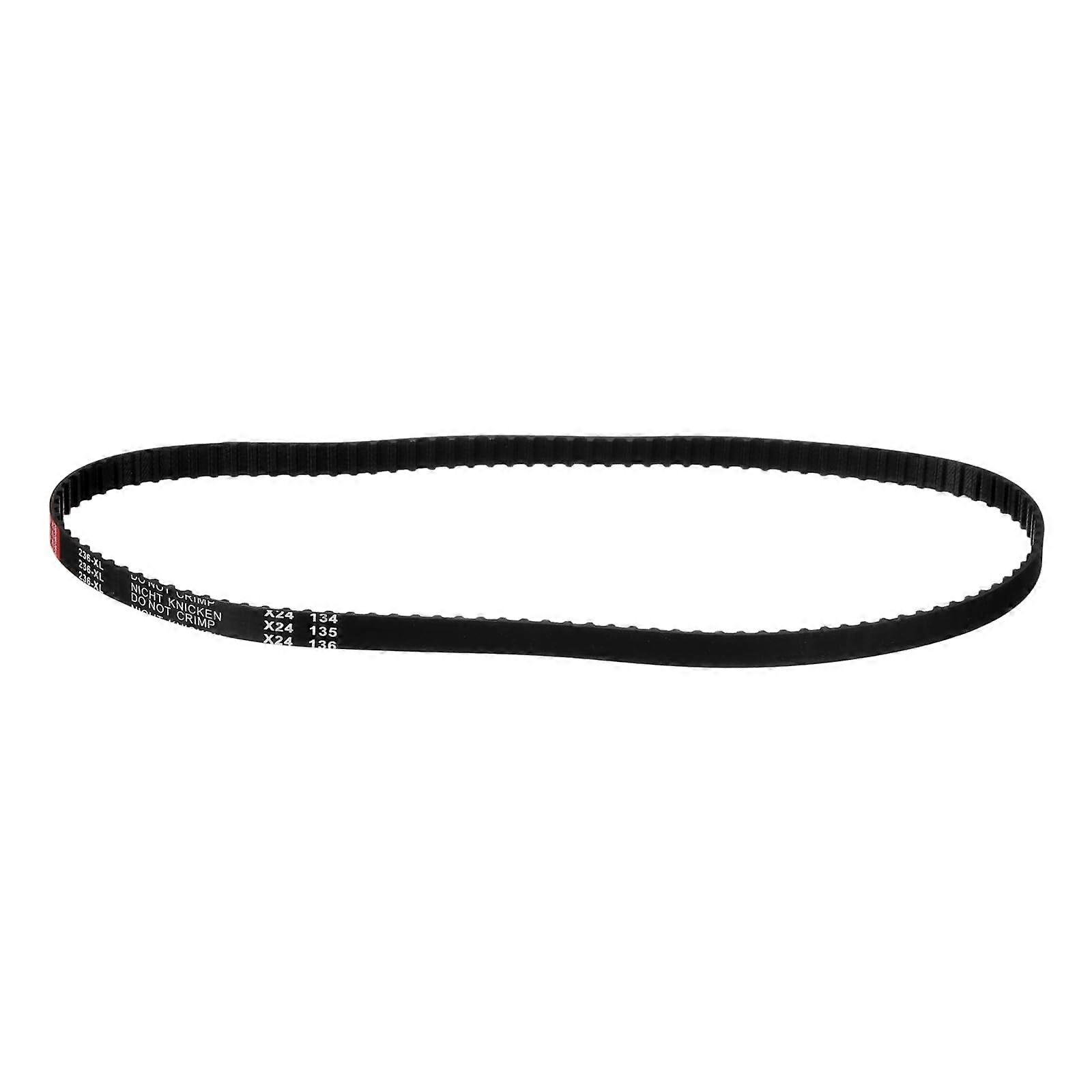 Timing Belt 236XL 037, 118 Teeth, Black Rubber, 10 mm Wide, 5.08 mm Pitch, 3D Printer Timing Belt
