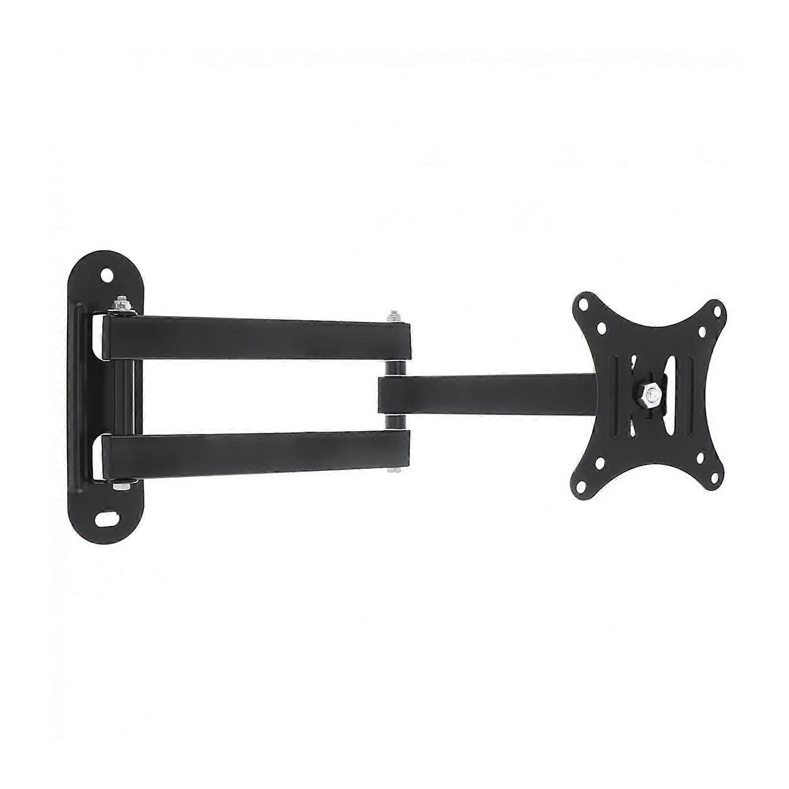 2PCS 10KG Adjustable TV Wall Mount Bracket Flat Screen TV Frame Support 15 Degree Tilt for 1427 Inch LCD LED Monitor Flat Panel (White)