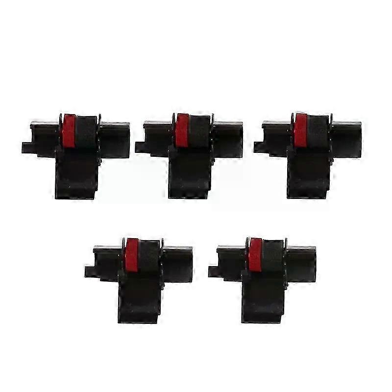 IR-40T (5 Pack) Compatible Calculator Printer Ribbons Ink Roller - Black & Red hwy