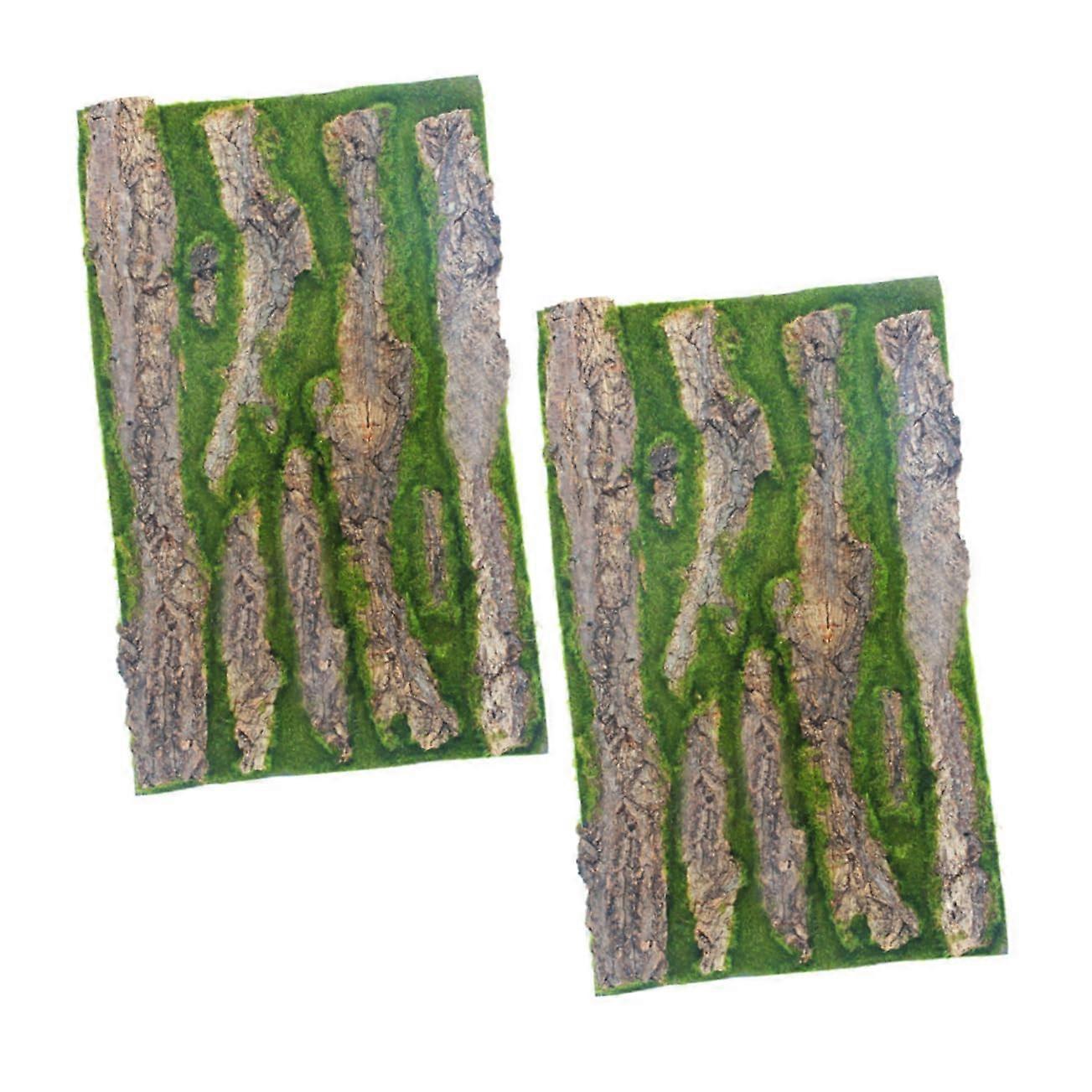 Emulated Bark Board for Reptile Terrarium and Fish Tank Background Durable