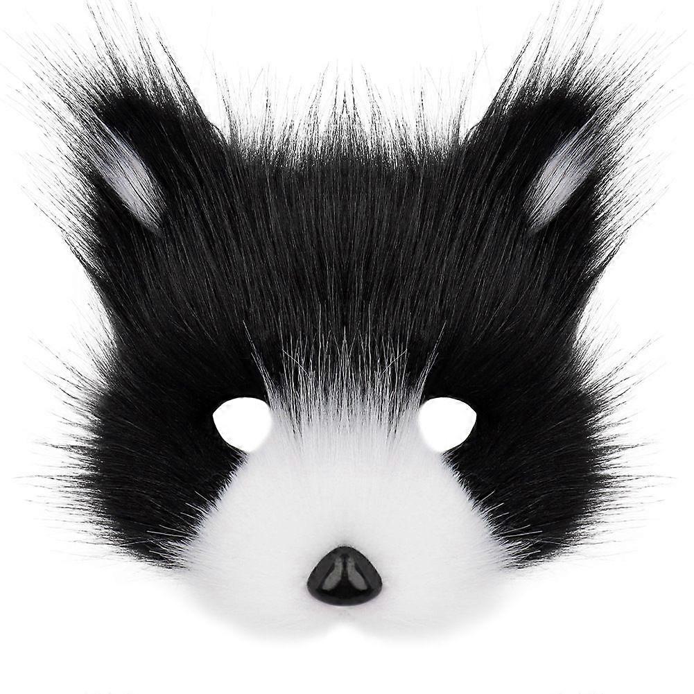 Halloween Masquerade Animal Mask Uros ja nainen Half Face Jäljitelmä Fox Mask
