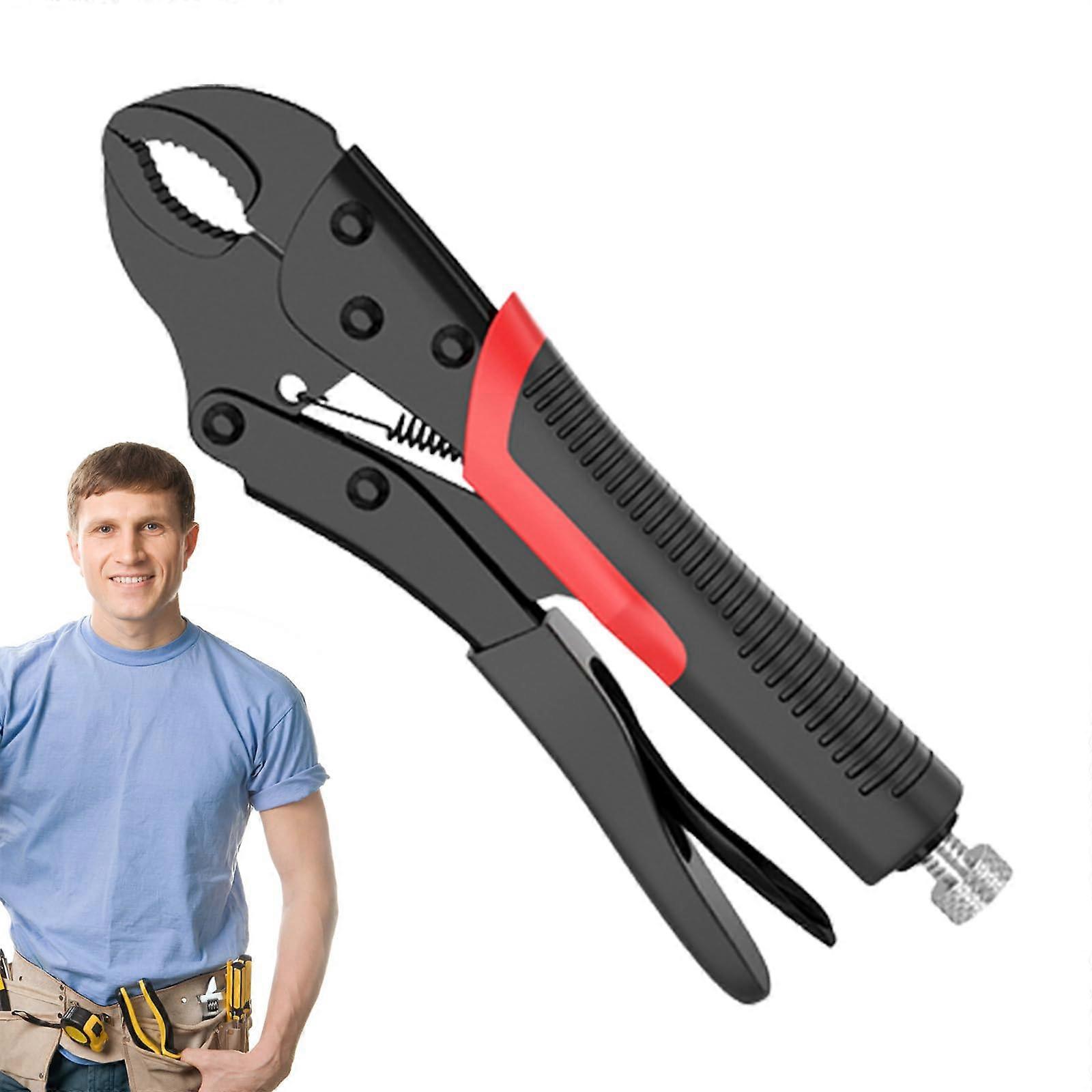 MultiTools Folding Pliers, Strength Pliers, Wrench, Locking Tool, Curved Jaw Pliers