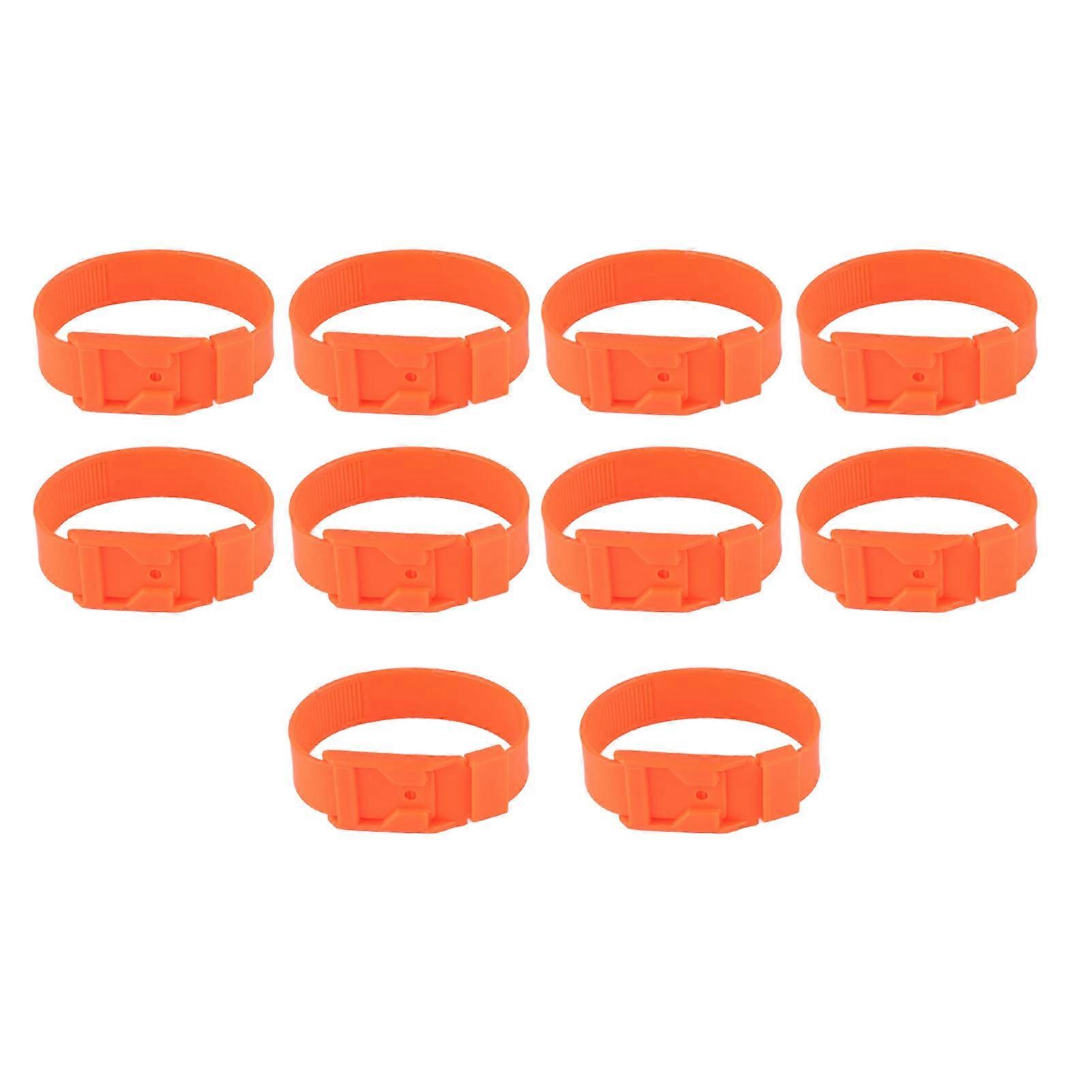 10 stycken getkragar och fåridentifieringsband, boskapsmärkningsring, jordbruksutrustning