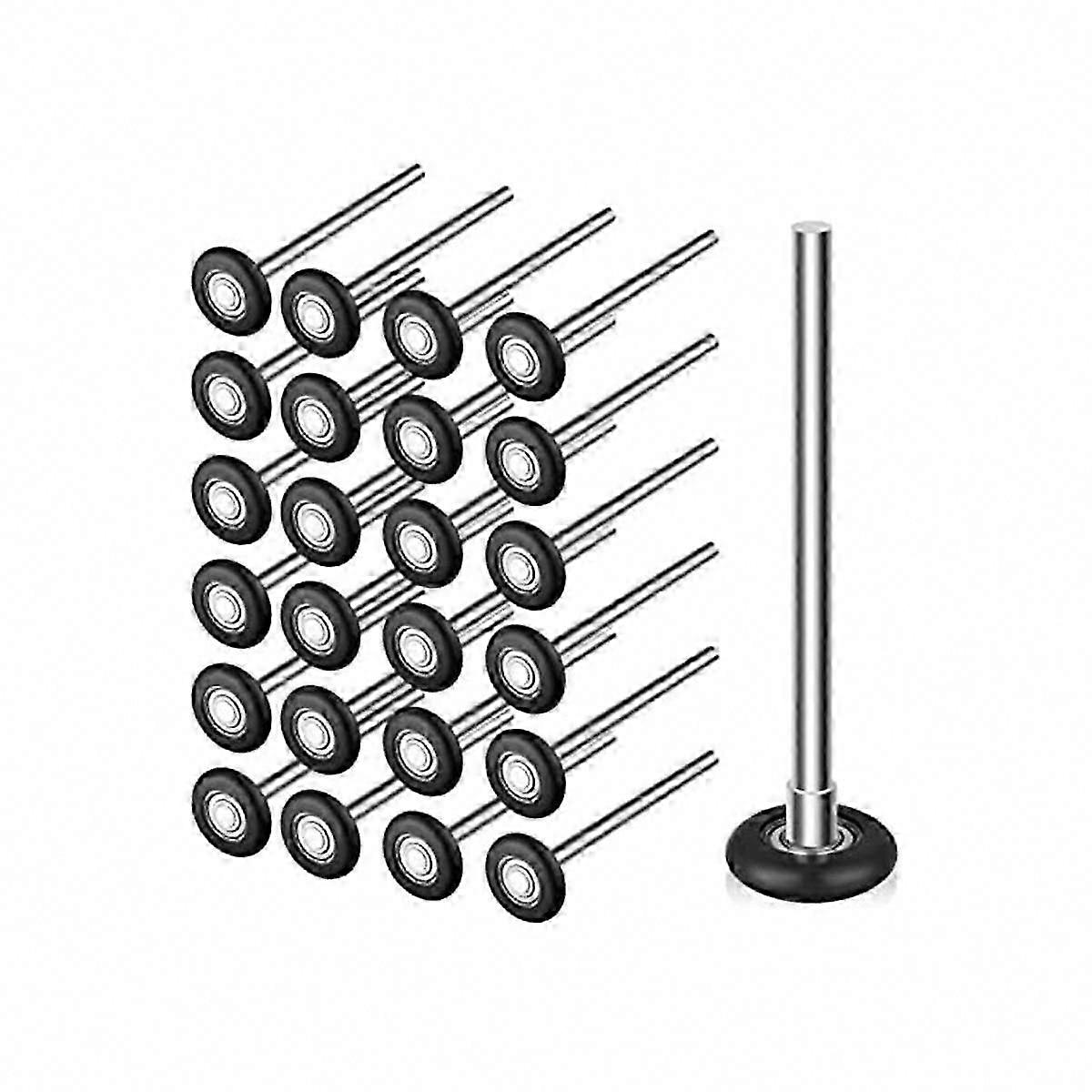 12 عبوة 2 "بكرات باب المرآب من النايلون مع محامل 6200ZZ - بكرات بديلة هادئة لأبواب المرآب