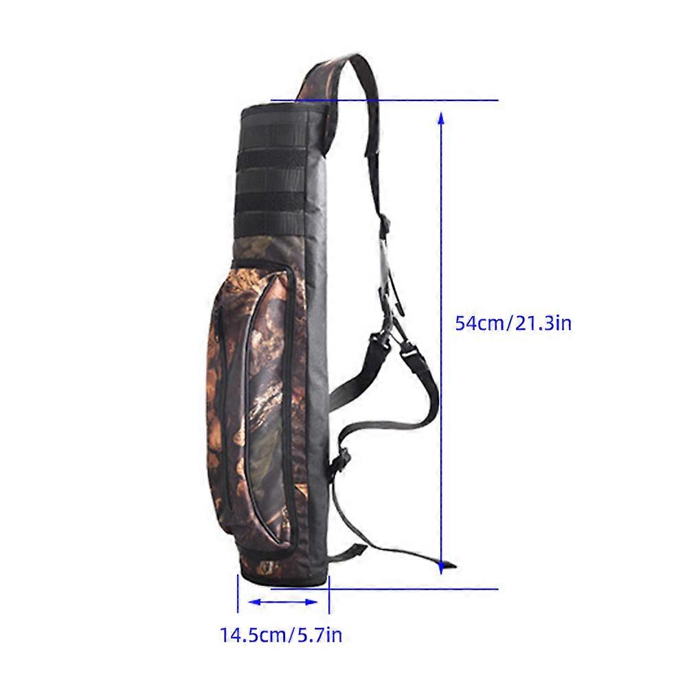 Outdoor Arrow Pot Back Archery Adjustable Shoulder Bag Large Capacity Arrow Quiver