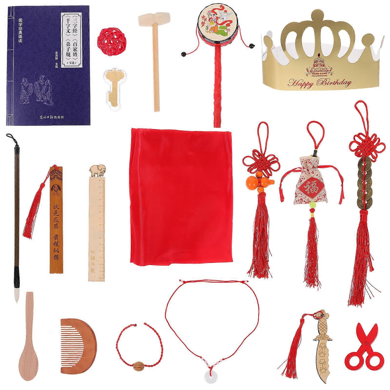 1 Set Chinese Style Plaything Home Decor for Unique Table Decoration, Perfect Gift for First Birthday and Showers