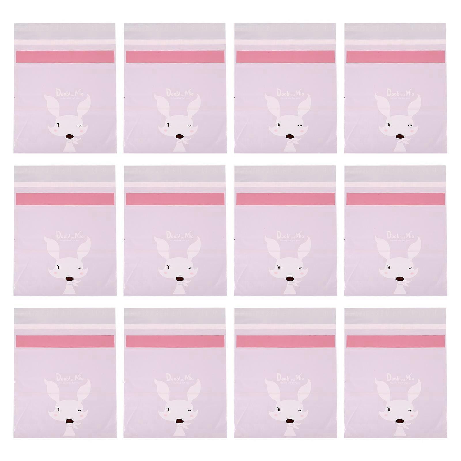 Sticky Garbage Interior Accessories Pink Pe Material Portable Use 60Pcs