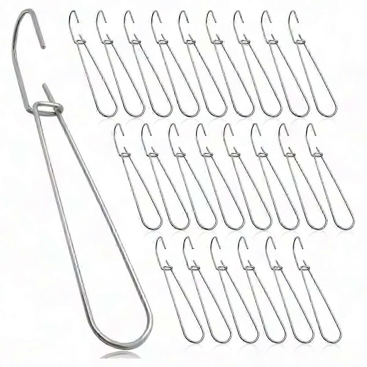 24 Pcs Metal Pattern Hooks 7.3 Inch for Sewing and Crafting