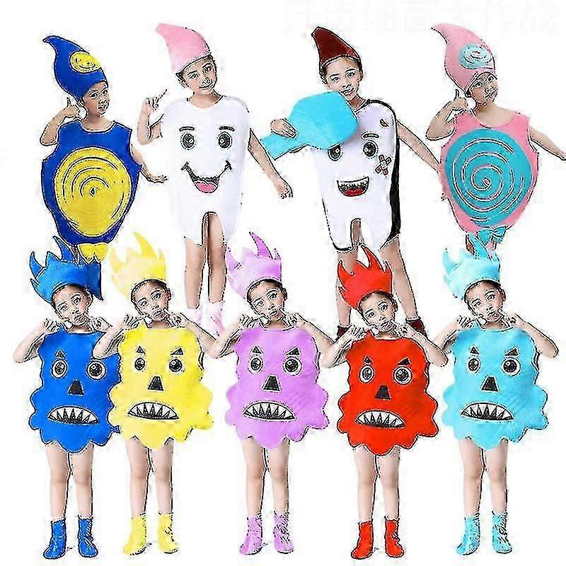 Children's Tooth Modeling Clothing Bacteria War Program Drama Performance Toothbrush Props Kindergarten