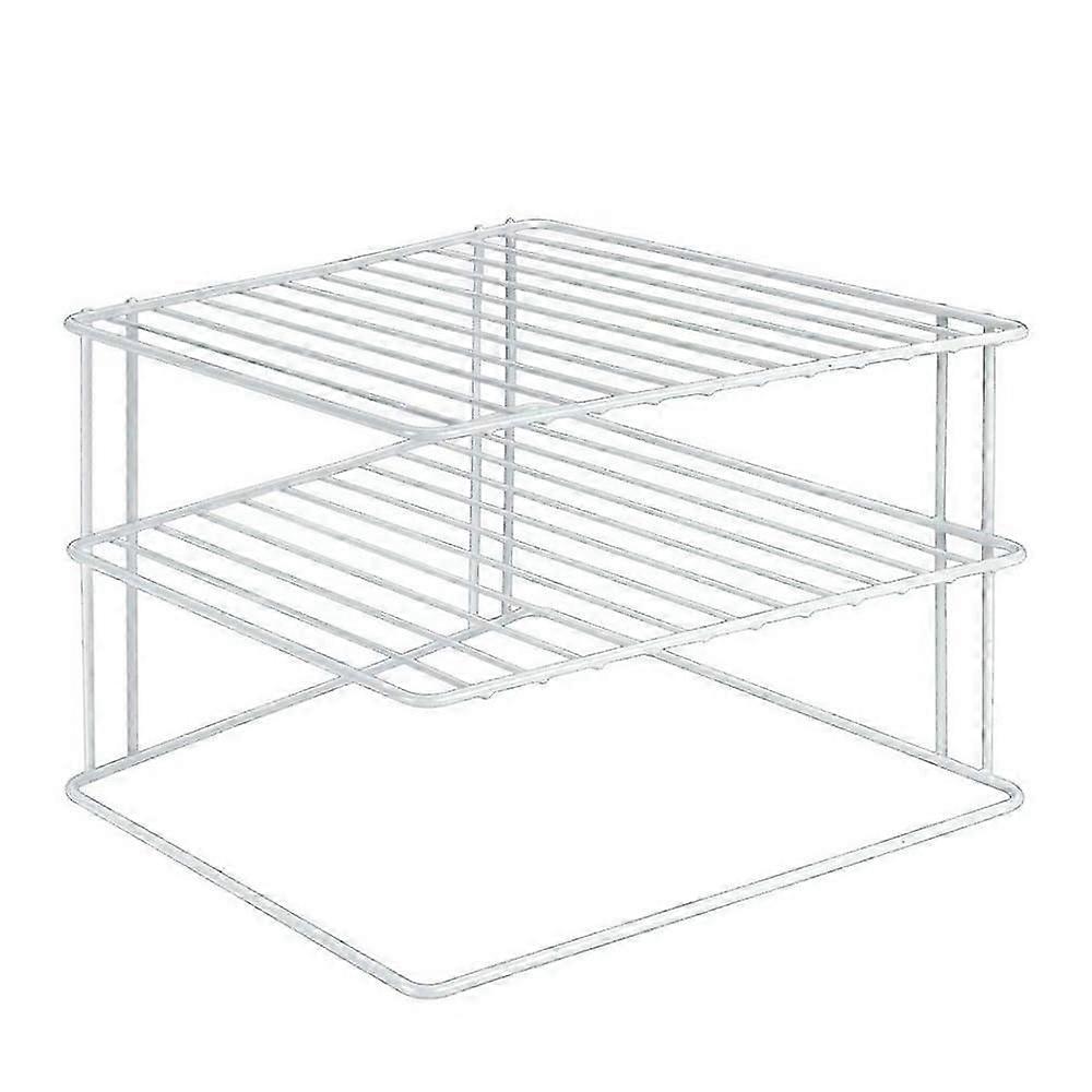 Corner Cupboard Insert, 2 Levels, 23 X 23 X 20 Cm, White