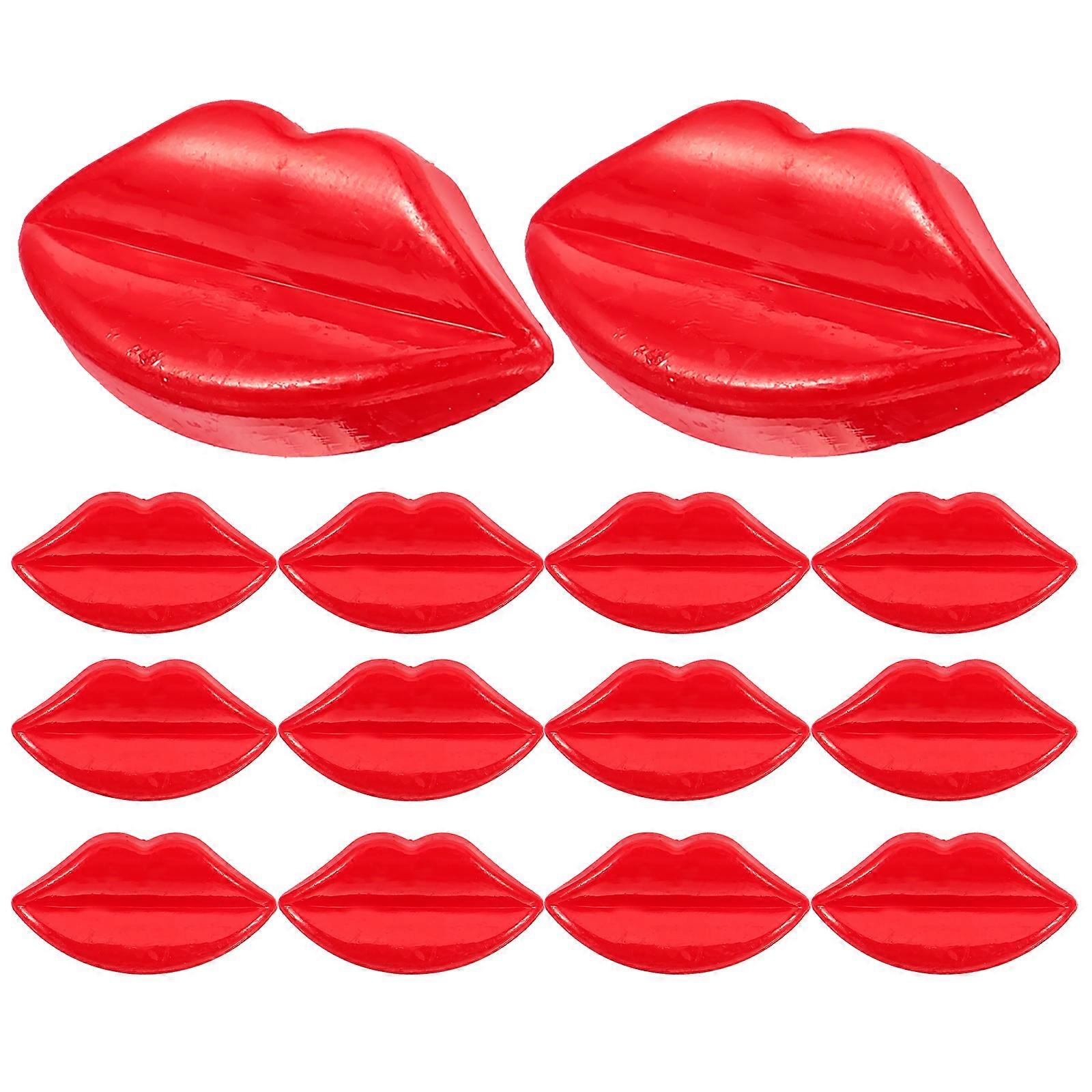 100Pcs Sewing Doll Buttons DIY Plastic Buttons Lip Shape Plastic Buttons Home Accessory