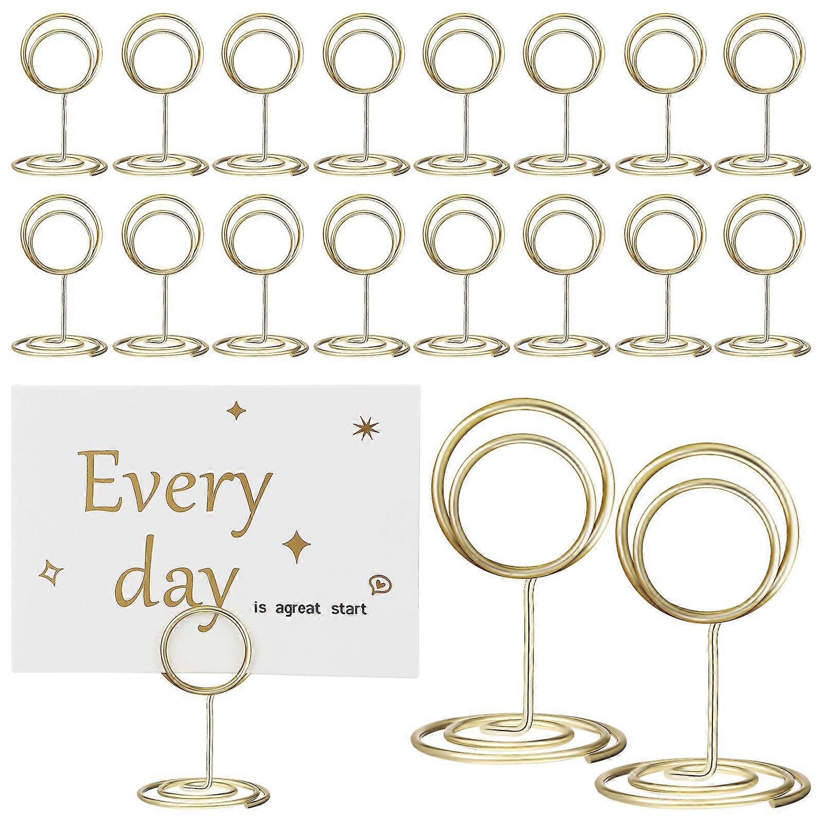 20 Pcs Table Number Holders Place Card Holders Table Number Stands Memo Holders Photo Clip Holders for Wedding Party Restaurant