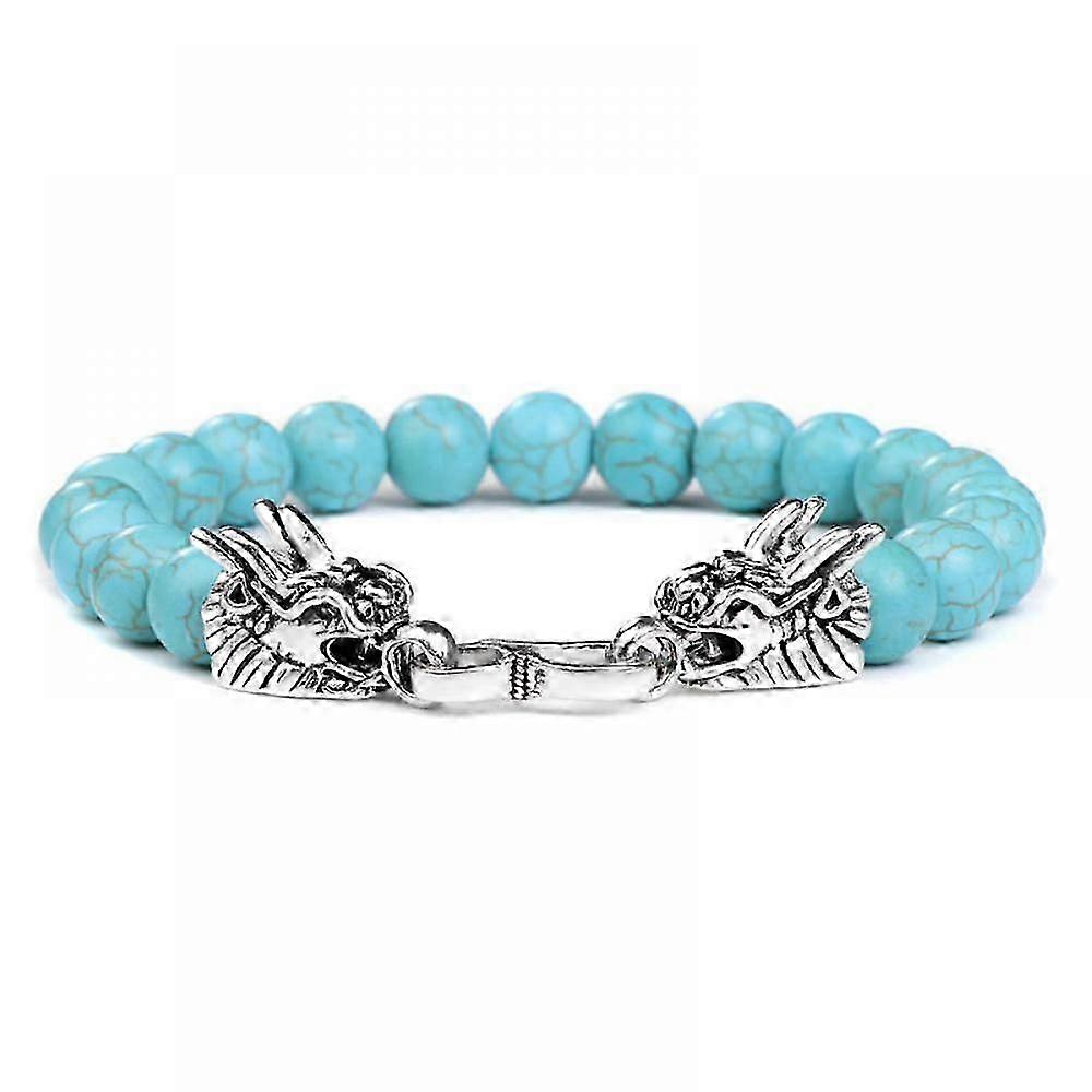 Bracelet-White Turquoise Fatima-Purity Retro