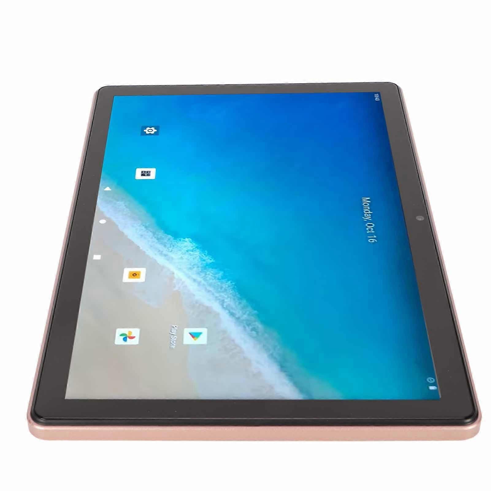 10.1 Inch Android 13 Tablet 8GB RAM 256GB ROM Gold EU Plug