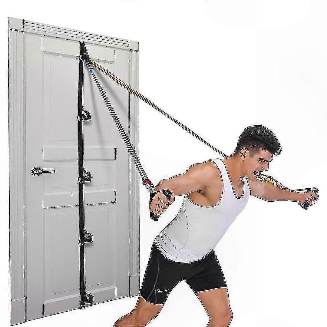 Portable Resistance Band Door Anchor with Secure Multi-Point Mounting Strap