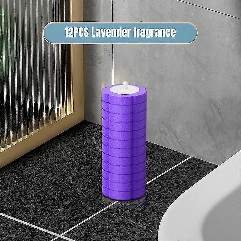 Disposable Toilet Brush Kit with 12 Refills - Efficient Cleaning System for Toilet Bowls