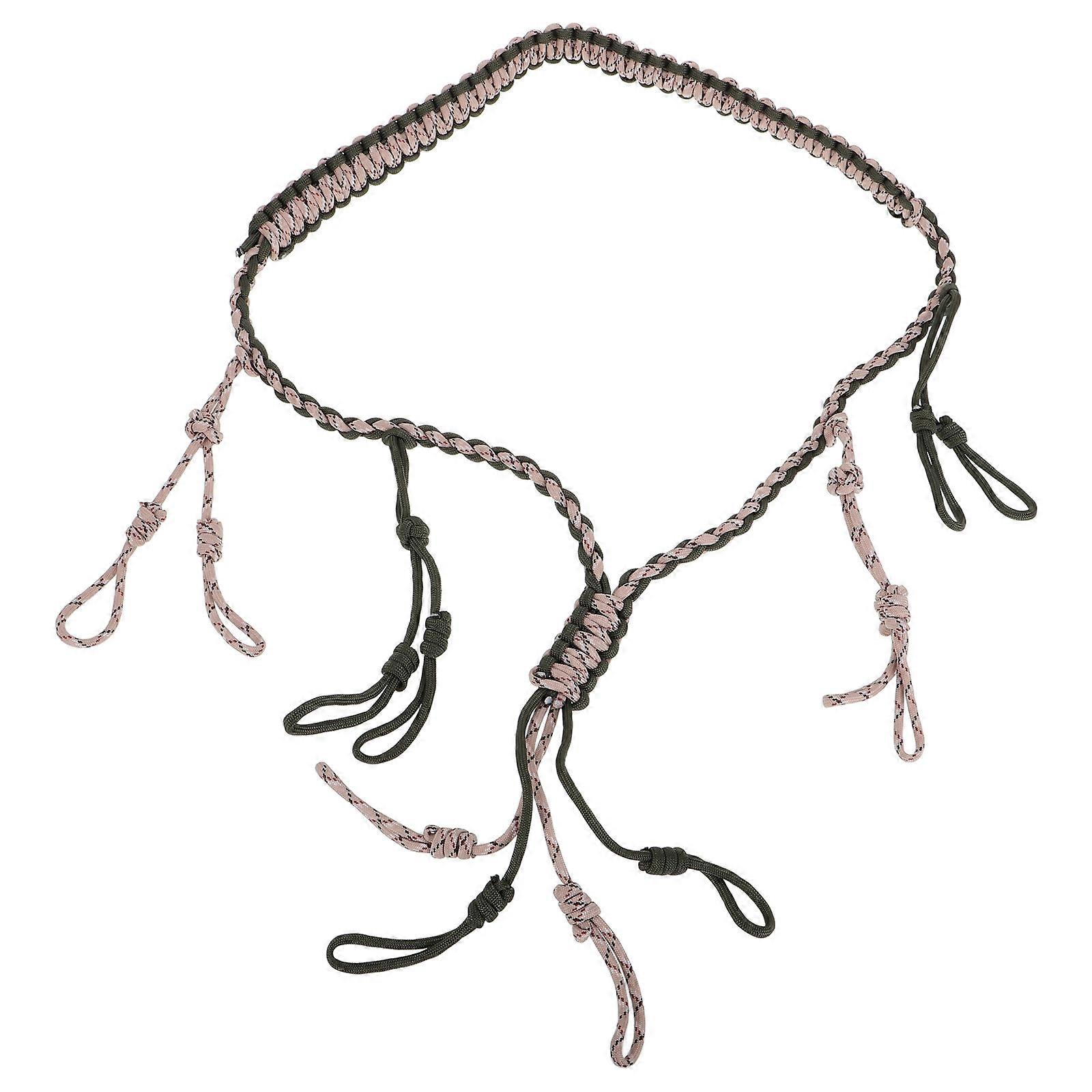 Adjustable Hanging Rope for Outdoor Use Handcrafted Polyester Rope for Hiking Camping and Survival 5 mm