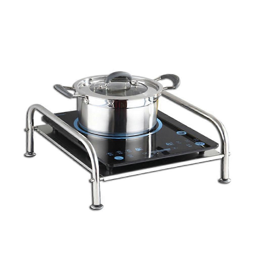 Multifunctional Kitchen Storage Rack Stainless Steel Pot and Pan Rack Suitable for Homeowners Cooking 14.2×15.6×7.7in 1Pack
