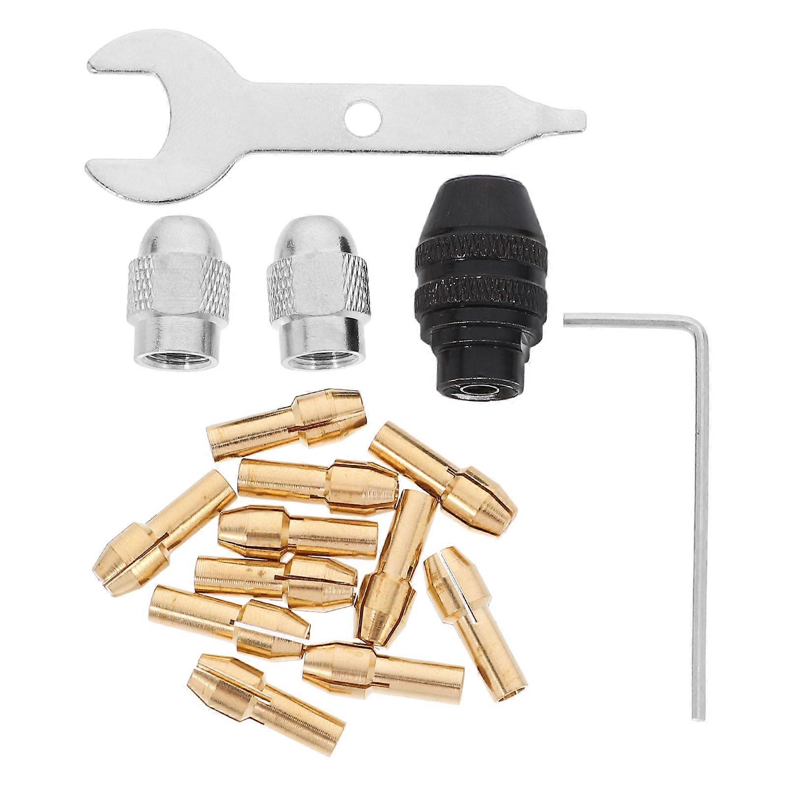 Electric Drill Collet Set with Copper Chuck for Secure Clamping 1Set