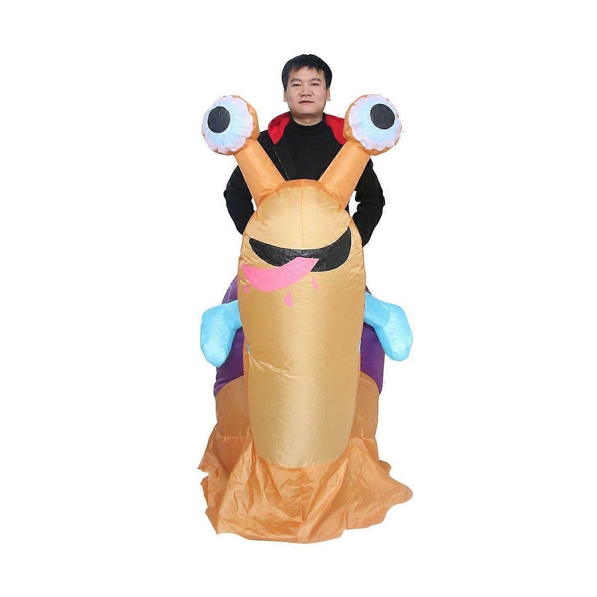 Simbok Party Uppblåsbar Maskeraddräkt Cykelsnigel Rolig Uppblåsbar Maskeraddräkt Festkläder för Vuxen