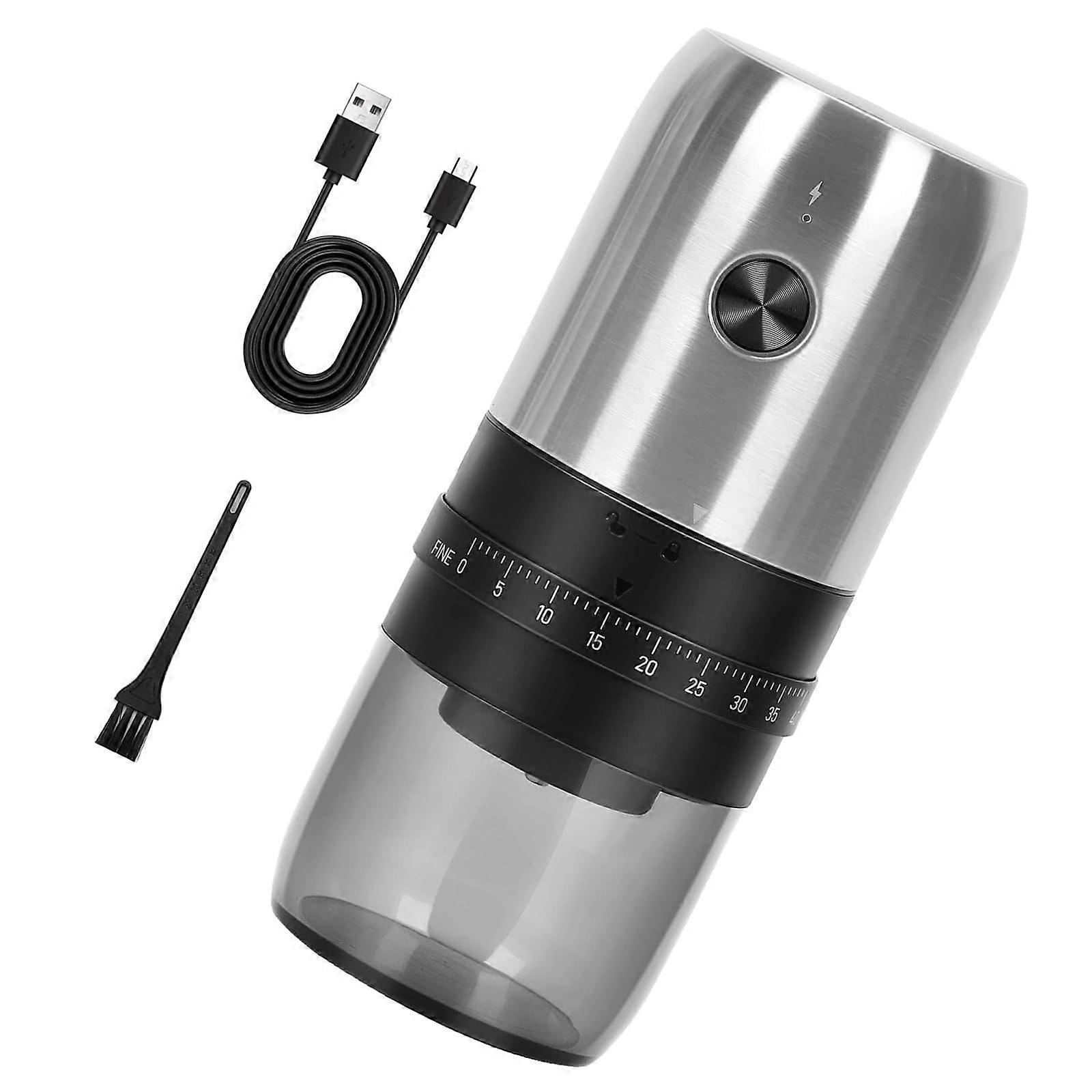 Coffee Mill Espresso Grinder - Rechargeable Stainless Steel Grinding Tool for Fine Espresso Coffee