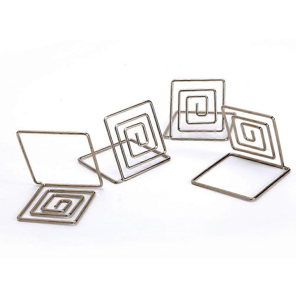 20Pcs Metal Memo Holder Clip for Decoration in Silver