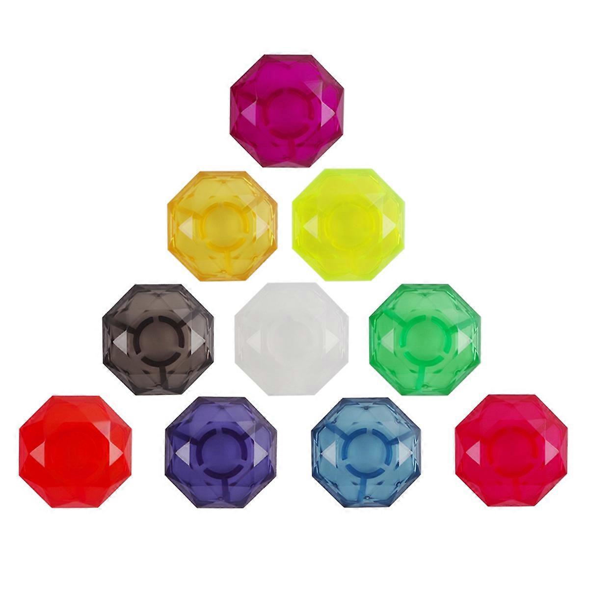 10Pcs Colorful Electric Guitar Effect Pedal Foot Nail Cap Amplifiers Candy Foot Switch Toppers Knob