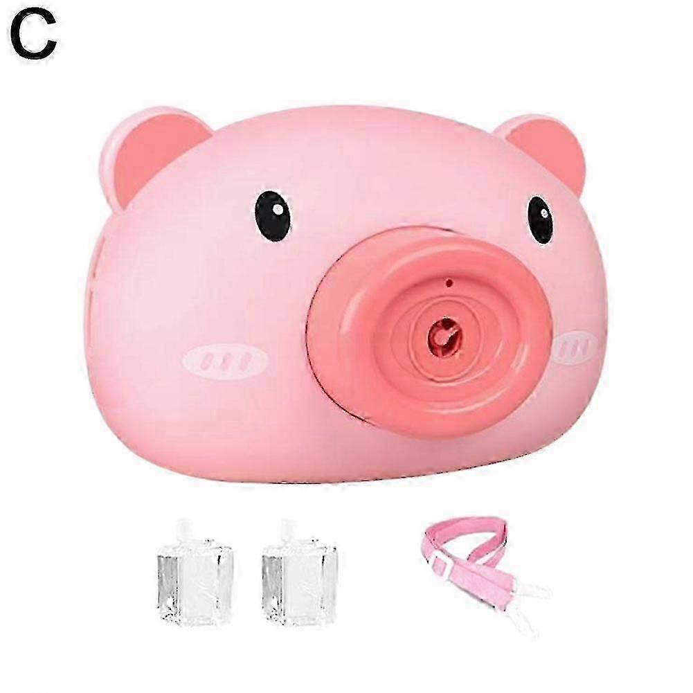 2025 Childrens Bubble Blowing Machine Automatic Light Music Maker Camera Toy Gift