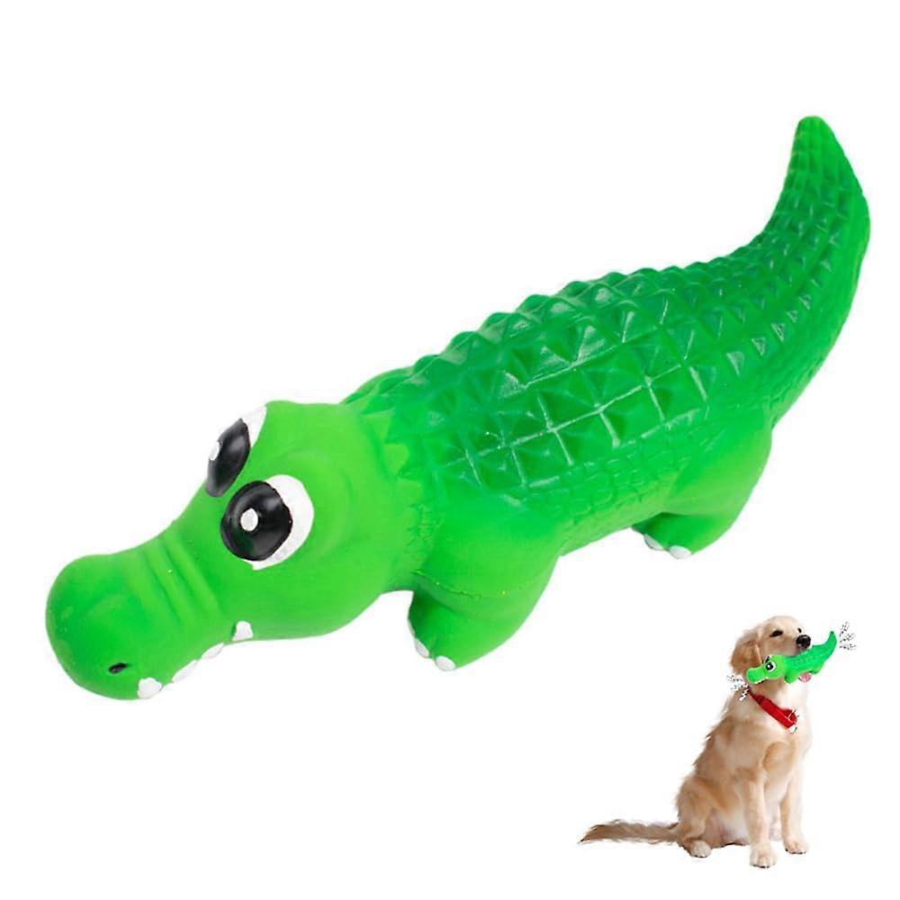 Pig Squeaky Rubber Indestructible Natural Rubber Crocodile Chew Toy For Large And Medium Dogs Size S Ref: 1531