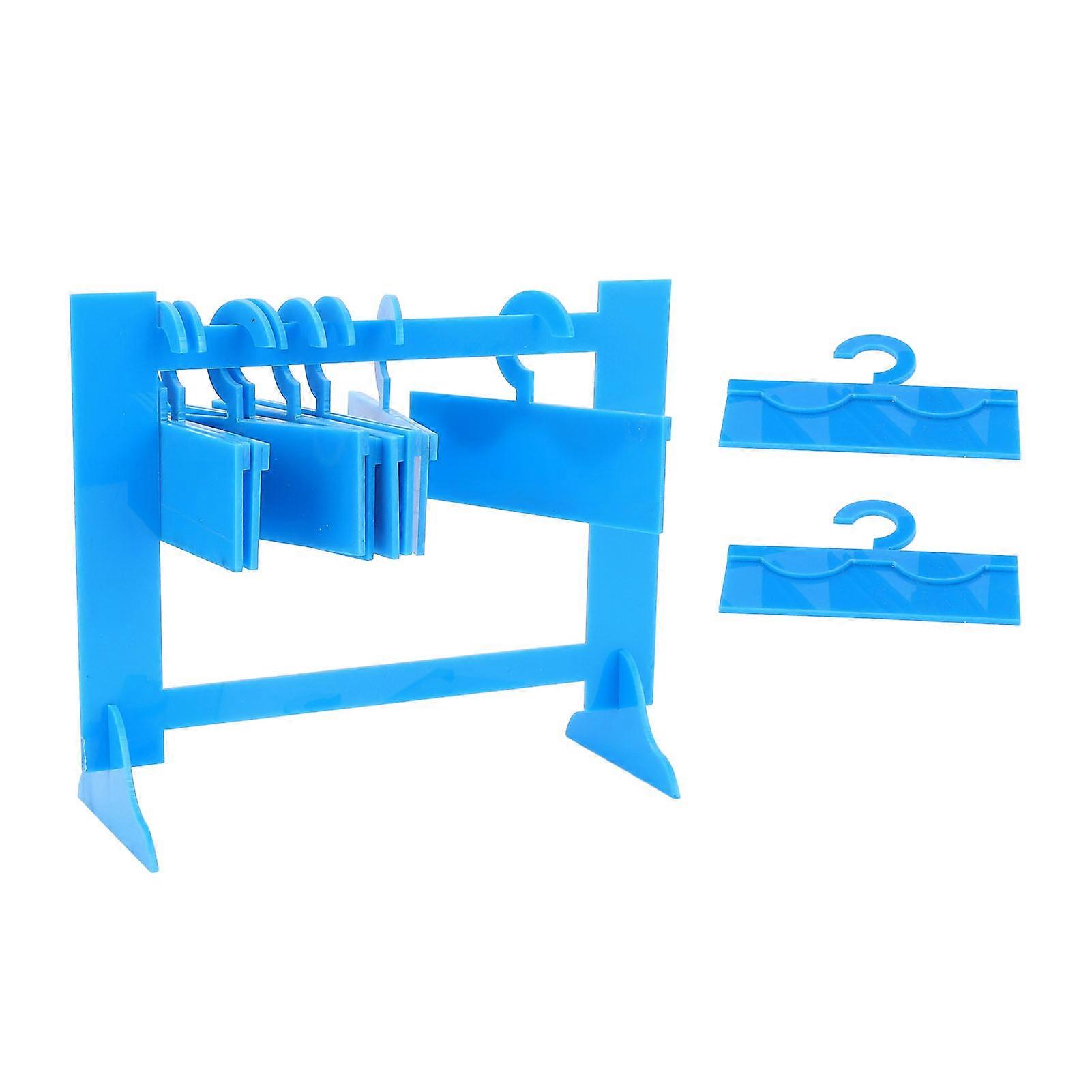 Acrylic Eyelash Display Stand with 10 Hangers for Salon Use