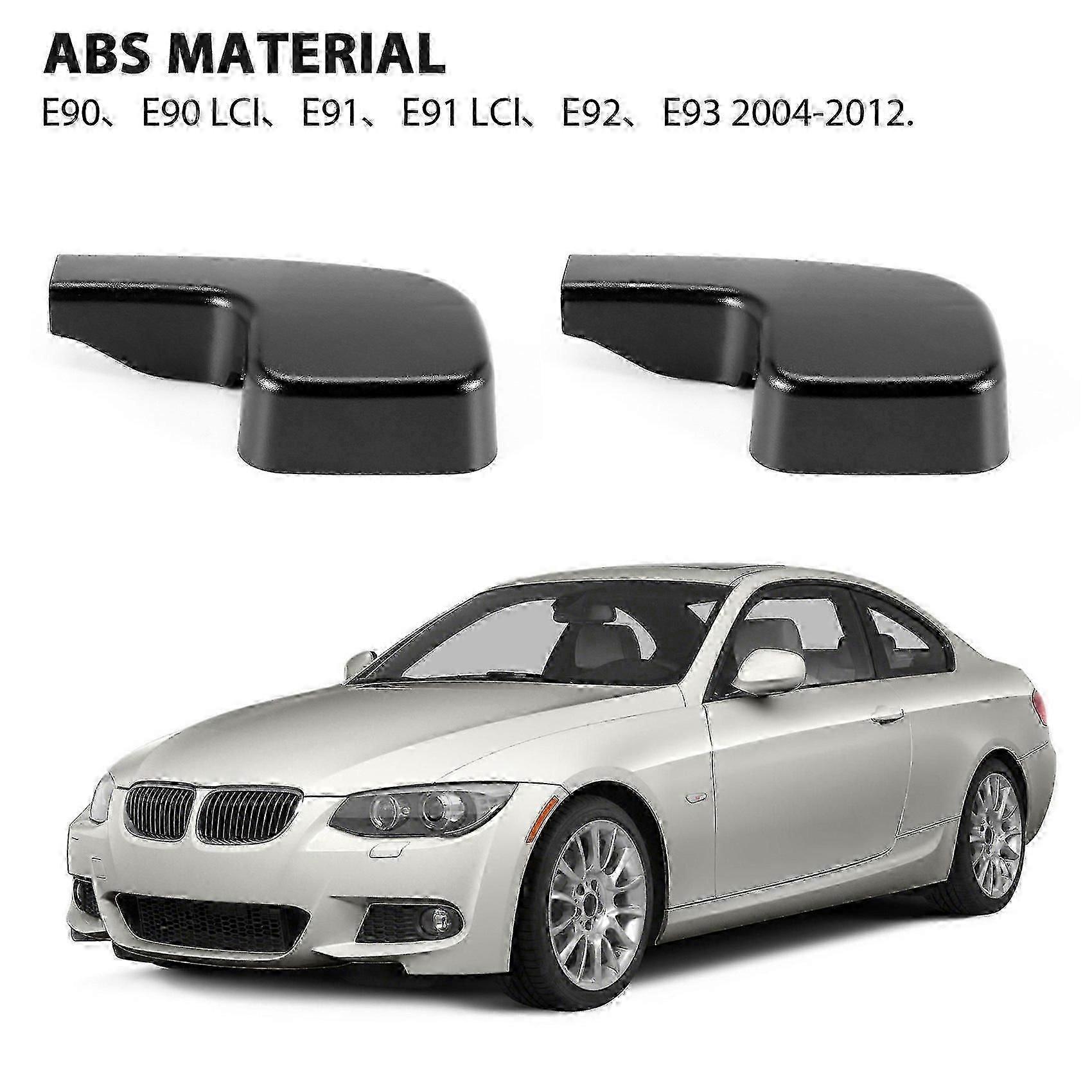 2X New Front Windshield Wiper Arm Covers Caps for Bmw 3 E90 E91 E92 61617138990-Yvan