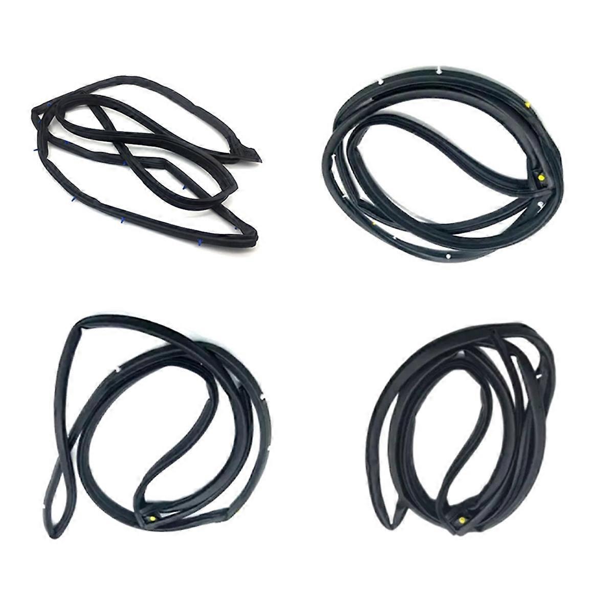 Front Rear & Right Left Car Door Rubber Seals Weather Strip for 2006-2011 72350--A01,72850--A01