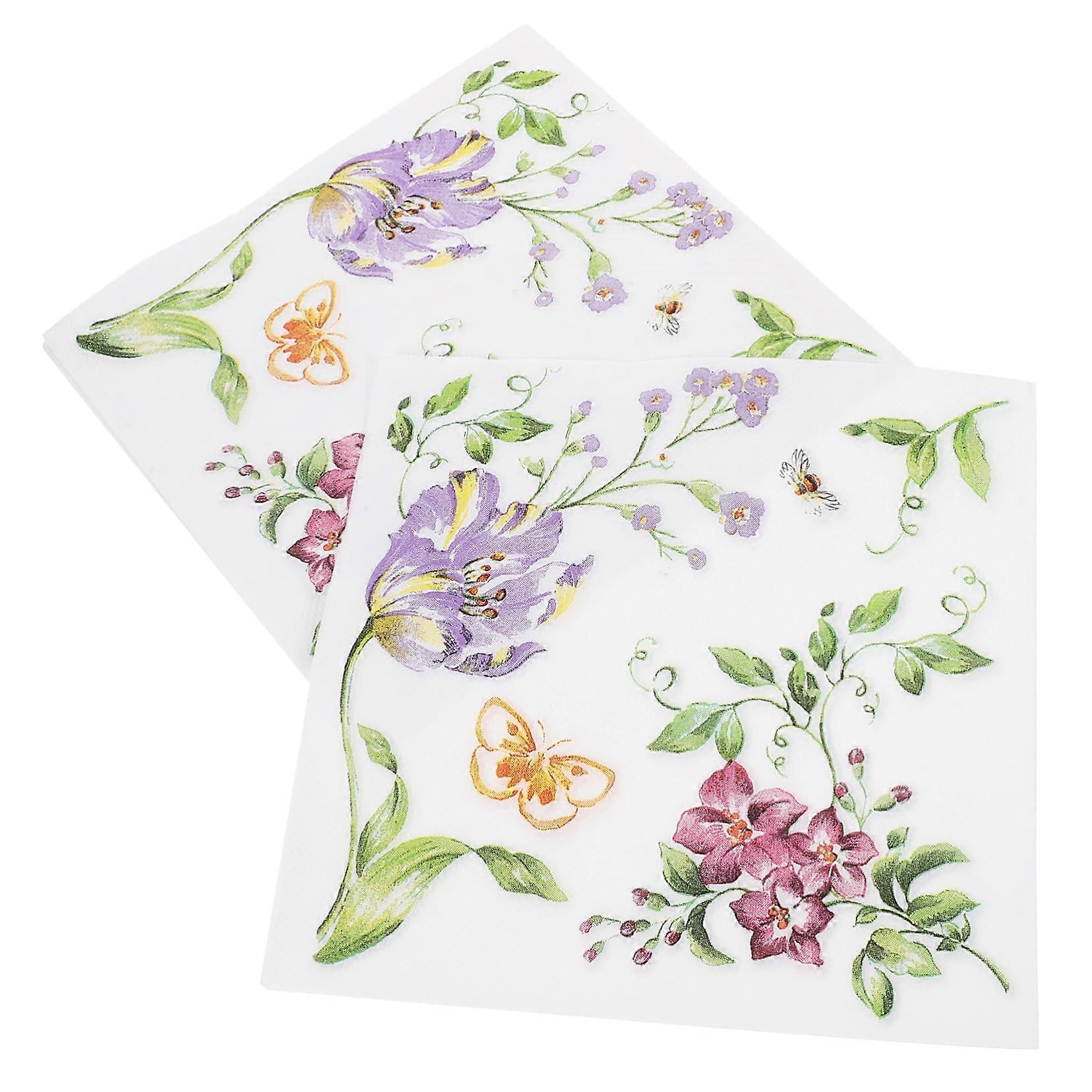 Decorative Paper Napkins 40 Pcs, Printed Napkins For Parties And Weddings, Strong Absorbency, EyeCatching Designs