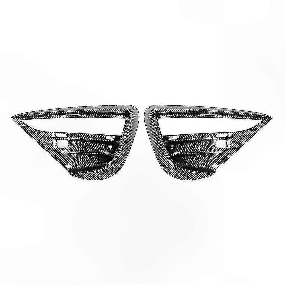 For Tesla Model Y 2021-2024 Front Bumper Fog Light Cover Lamp Hoods Surround Protector Fog Lamps Spoiler Blade Cover Trim