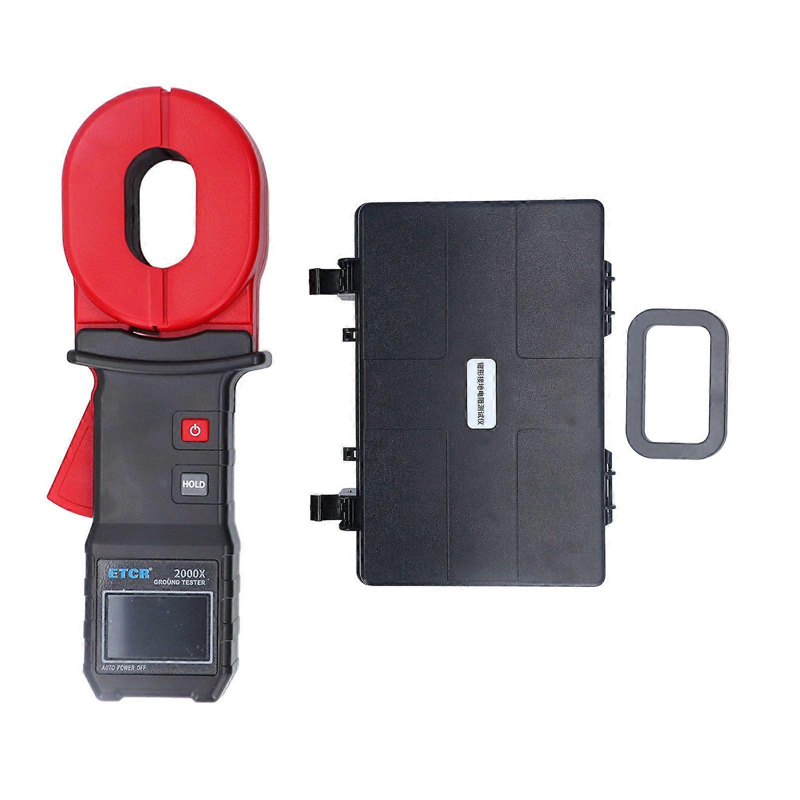 Digital Ground Resistance Meter LCD Display 0.01~500 Auto Ranging Clamp Earth Resistance Meter Tester