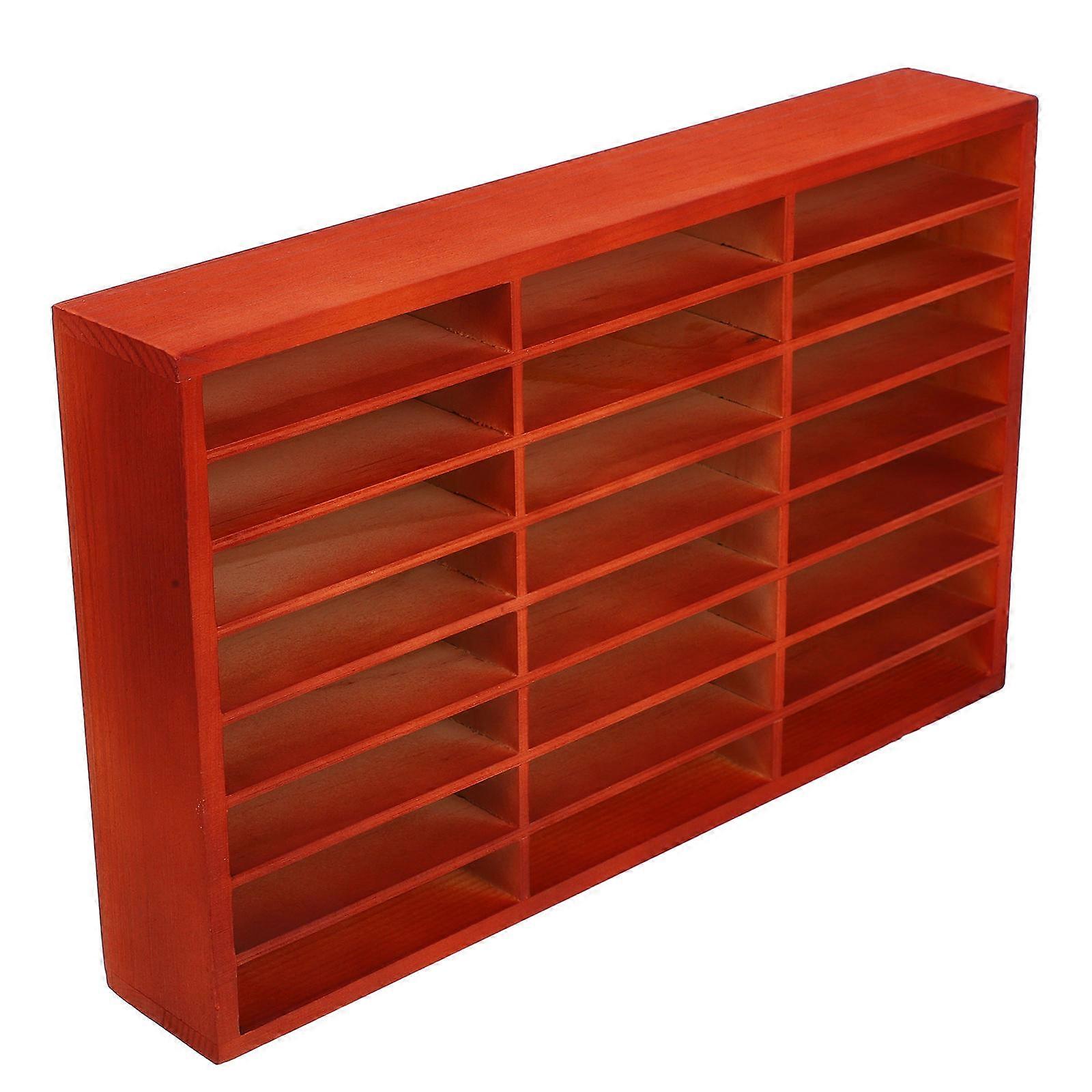 Office Cellphone Storage Box Wooden Multi-Grid Phone Organizer 2Pcs