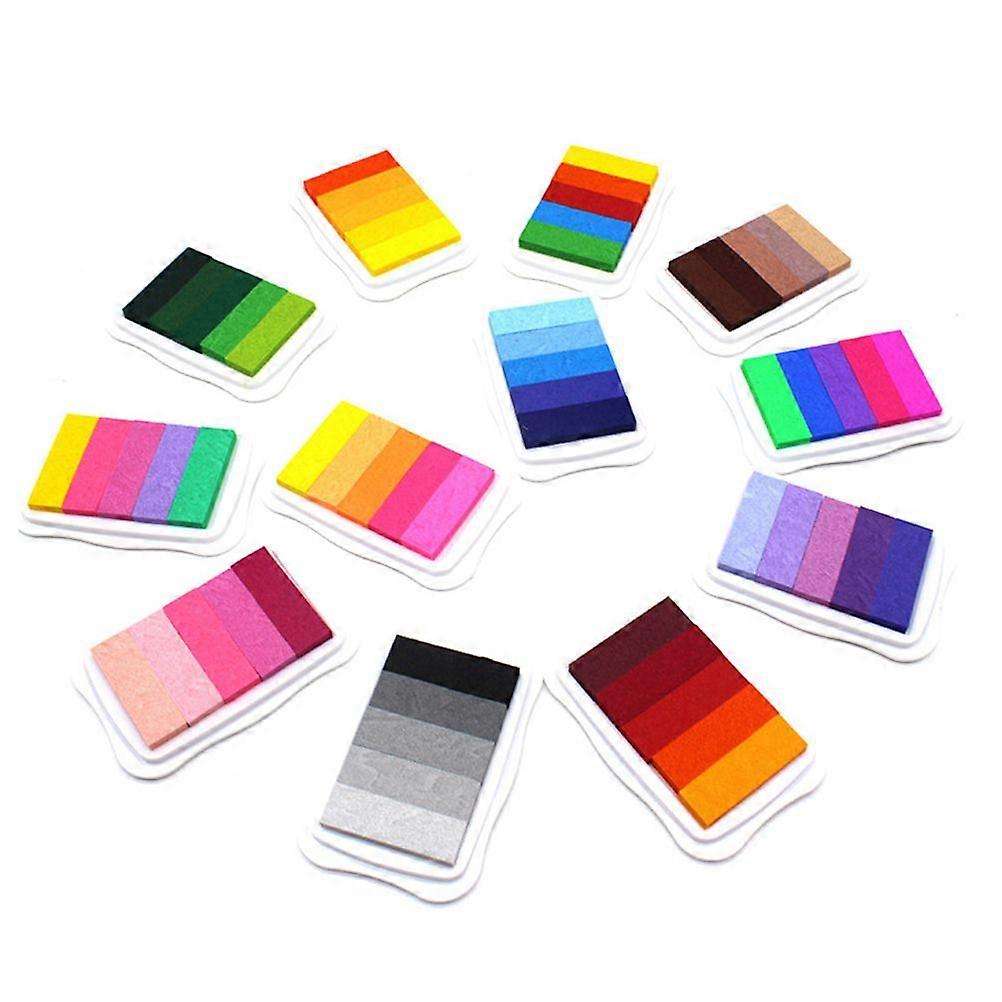 5 Colors CP Gradient Stamp Pad 3 Colors SR Gradient Inkpad Hand Printed Piece Craft Stamp Pad (Random Color)