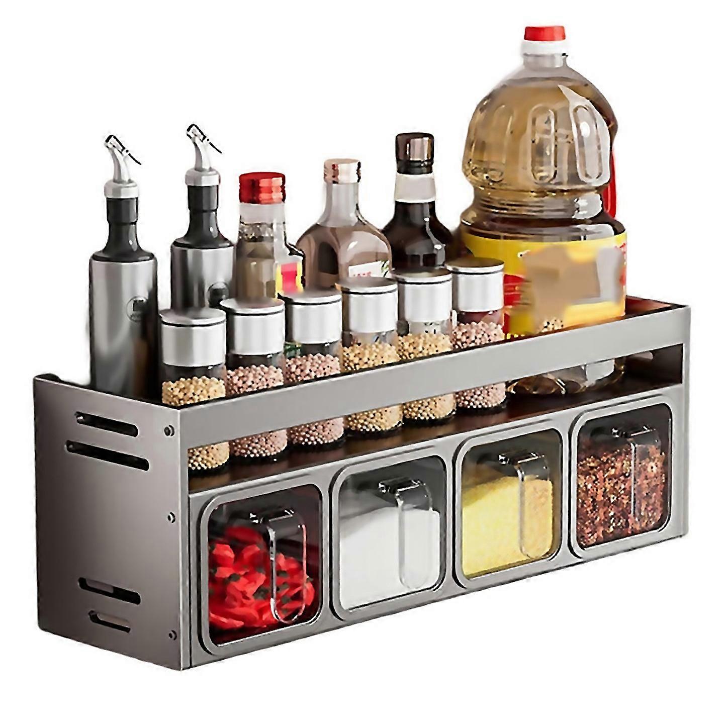 For Spice Rack Organizer Wall Mounted Kitchen Spice Rack