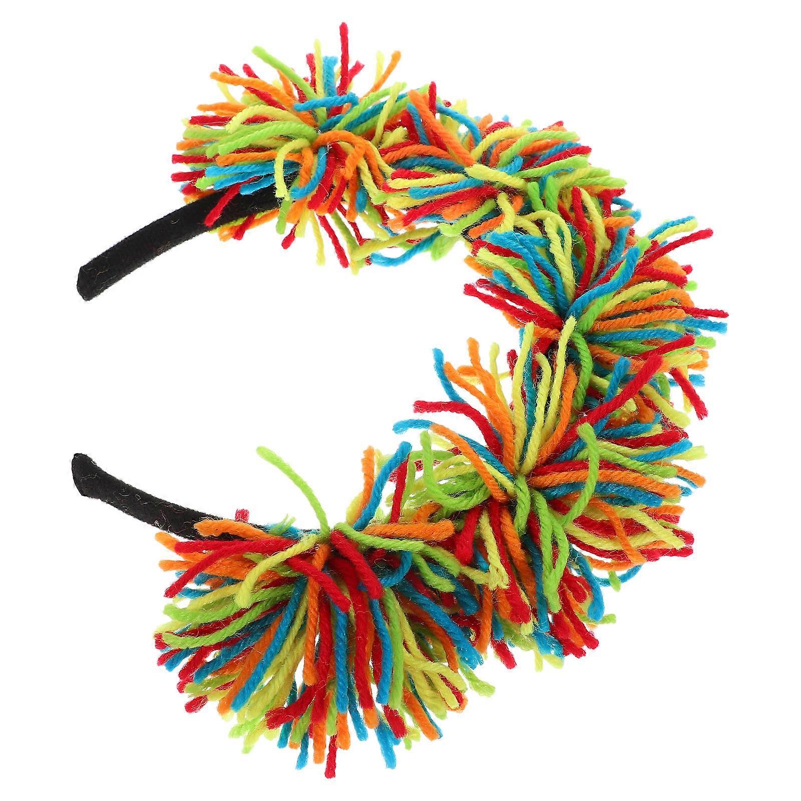 Carnival Headdress Tinsel Headband Versatile Use Elastic Design 2Pcs