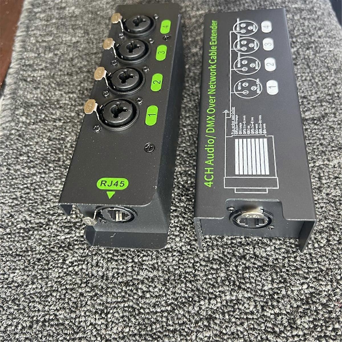 1Pair 4-Channel 6.5 + 3-Pin XLR Audio/ Over Network cable Extender