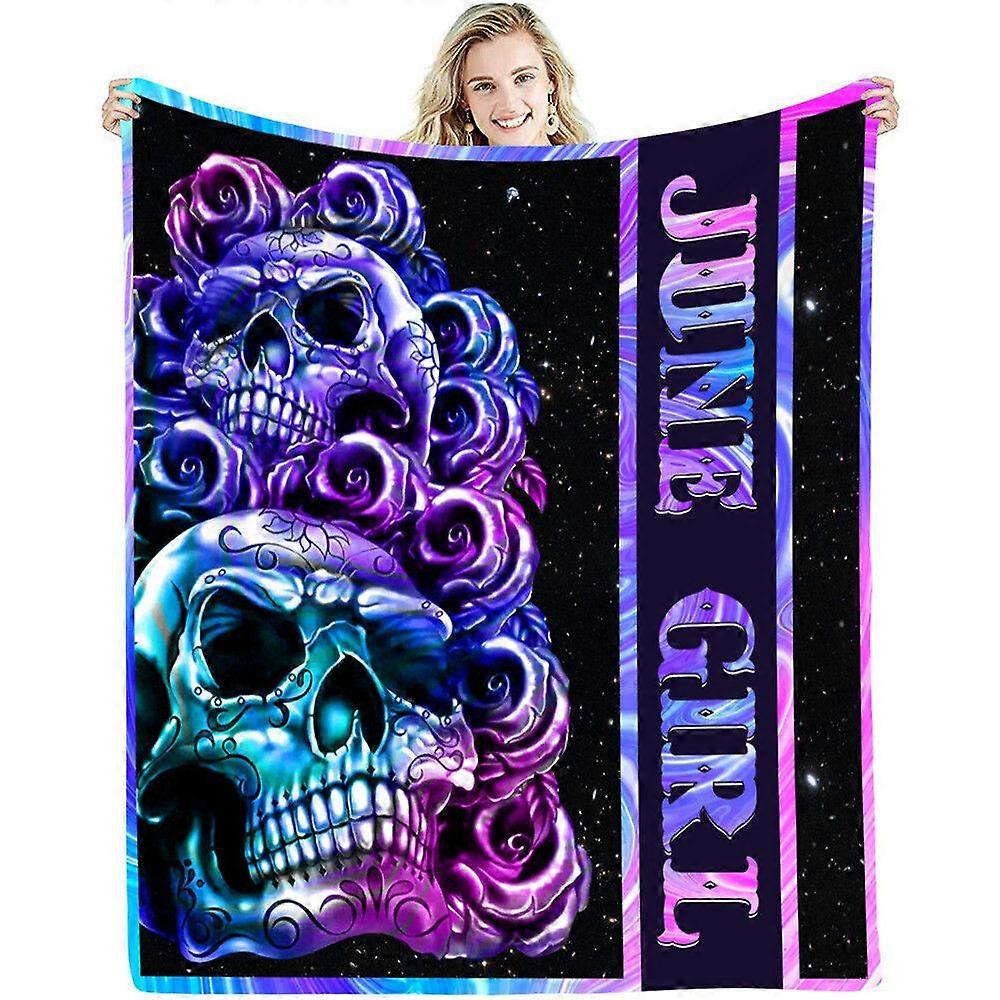 Christmas Halloween Skeleton Jack Flannel Nap Blanket Sofa Sheet Blanket
