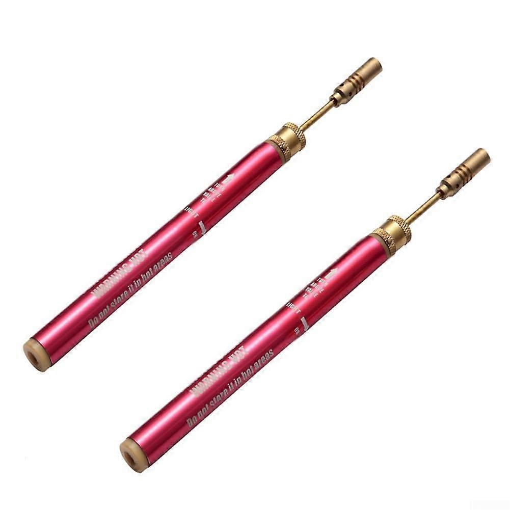 Pink Cordless Refillable Butane Gas Pencil Airbrush Soldering Iron 2Piece Set For Safe Use