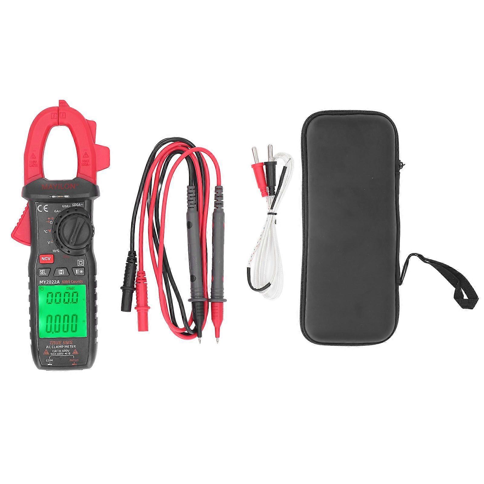 Digital Clamp Meter High Accuracy Auto Ranging Multimeter AC DC Voltage Current Resistance Tester