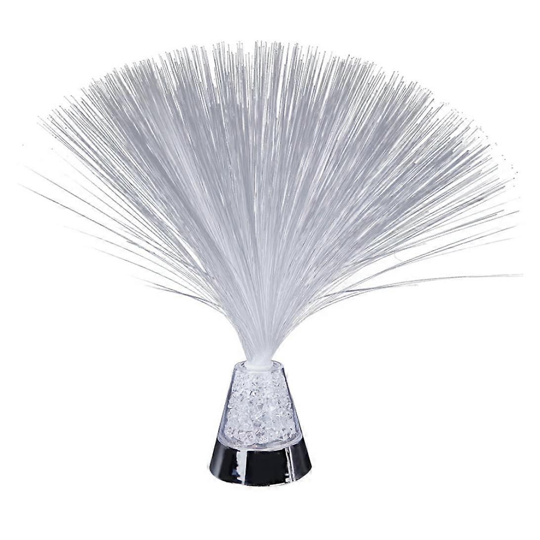 Fibre Optic Lamp Colour Changing Glitter Base, 13-Inch Mood Novelty Lamp, 4 Colours, Model Sflg