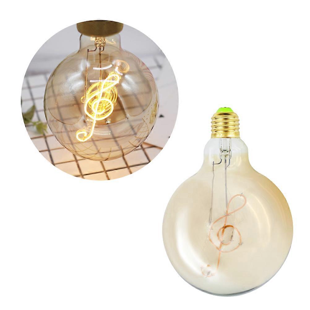 Energy-Saving Edison Lamp G125 Music Note Bulb for Lighting