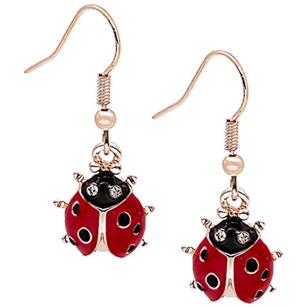 Hook Earrings Ladybug Womens Earrings for Decoration Use 4Pairs