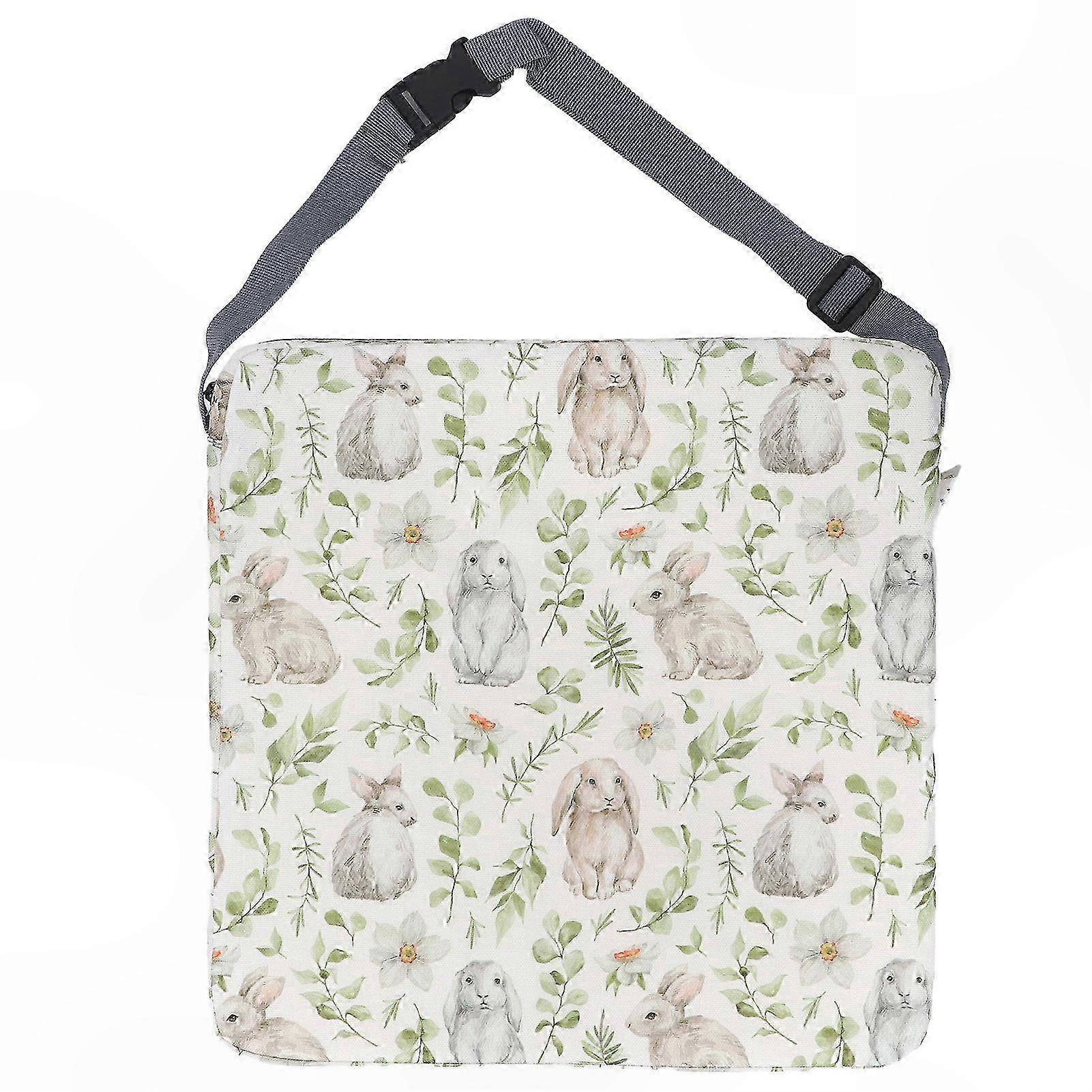 Non-Slip Portable Booster Cushion for Kids, Height Support with Rabbit Design, Removable and Washable Kitchen Chair Pad