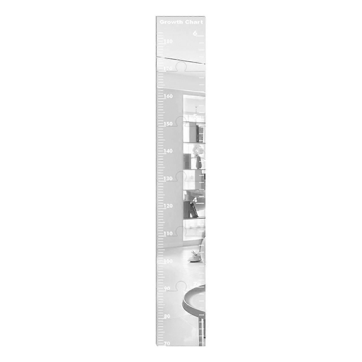 Acrylic Height Measurement Wall Sticker Growth Chart Mirror Decor Ruler Scale 70-180cm 18x120cm